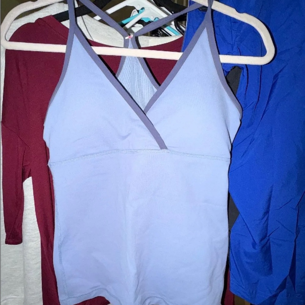 Lululemon Women's Light Blue Sleeveless Top size 8